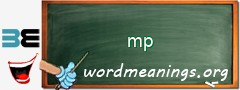 WordMeaning blackboard for mp